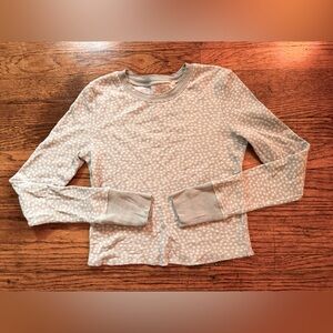 Pacsun floral teal top